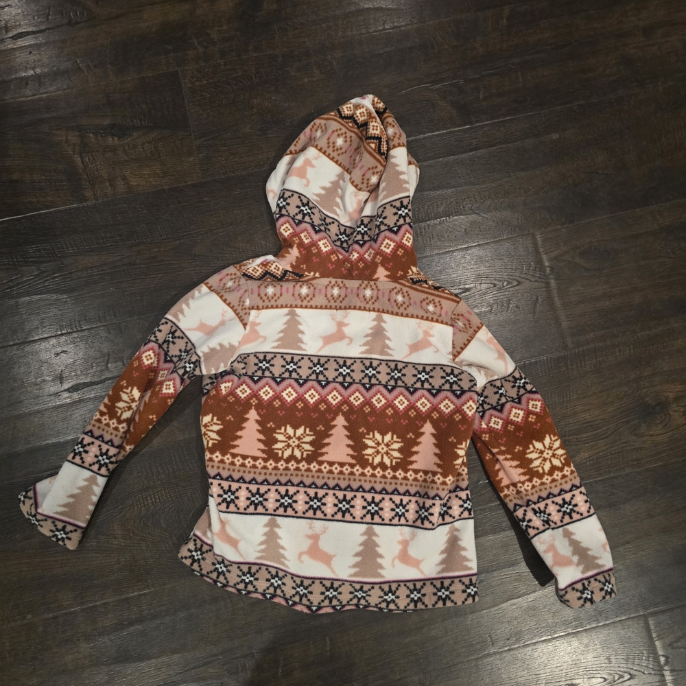 Kids Patterned Hooded Jacket - Picture 9 of 16